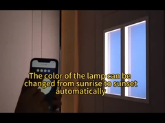 Led fałszywy panel okienny światło sztuczne światło słoneczne rytm dobowy zmiana temperatury barwowej