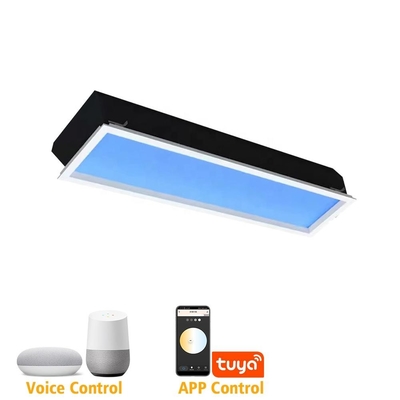 kupować Inteligentne LED Sztuczne Okno na Suficie – Panel 1ft x 4ft, 80W Energooszczędny, Regulowane Białe Światło (2100K-7800K), Współpracuje z Tuya, Asystentem Google, Zigbee i DALI-2 produkcja online