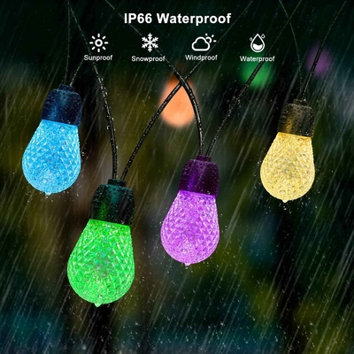 kupować IP65 Wodoodporny łańcuch świetlny RGB Zewnętrzny odporny na rozbicie 48FT Możliwość przyciemniania produkcja online