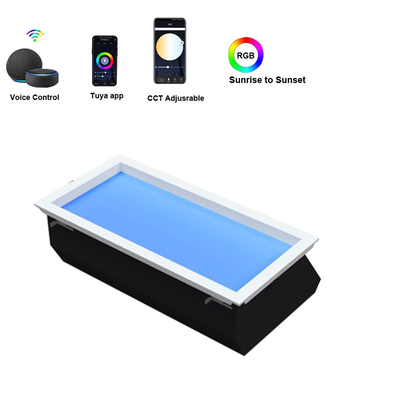 ROHS Sufit Sztuczny świetlik LED naśladuje światło słoneczne wpuszczone 30x60 CCT 6500K