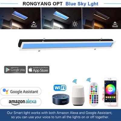 Inteligentna lampa sufitowa Sky 40W, realistyczne światło dzienne, zdalne sterowanie/aplikacja, globalne napięcie