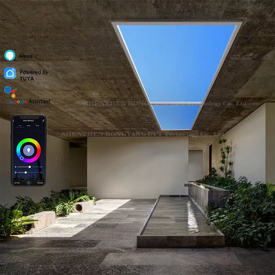 Wieloscenowy 12,6 '' Sztuczny świetlik LED wpuszczany 600x300 Tuya