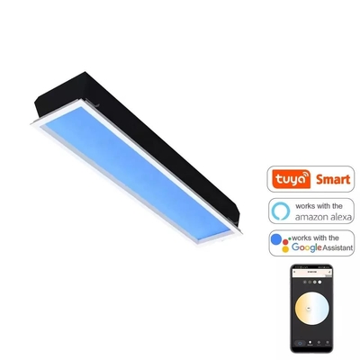 Montowany na powierzchni panel LED Skylight Sufit 120x30 110V CCT Blue Sky Color