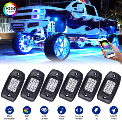 Odporne na rdzę podświetlenie RGB Rock Lights Uniwersalne trwałe do łodzi