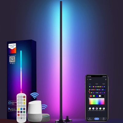 Nordycka nowoczesna lampa podłogowa RGB LED Ściemnianie wewnętrzne WiFi Alexa Voice Control