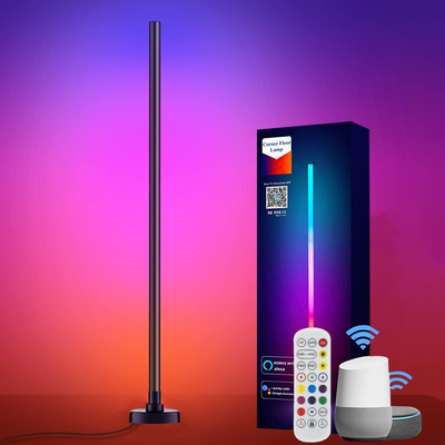 Lampa narożna CCT 2500K-6500K RGB, ściemnialna lampa podłogowa LED zmieniająca kolor