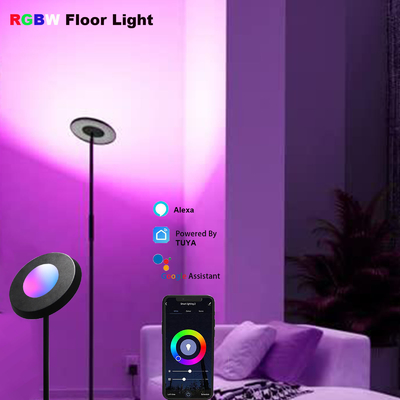 CCT 2700K-5000K RGB Narożna lampa podłogowa Sterowanie głosem Alexa 24V z możliwością ściemniania