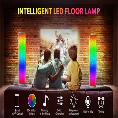 Narożna lampa podłogowa z polipropylenu 20W RGB Sterowanie aplikacją na smartfonie 16 milionów kolorów