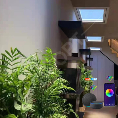 Sztuczny świetlik Okno Tuya LED Fałszywy świetlik 2200K-7800K Multi Scene For Home