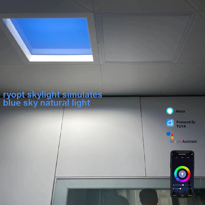 Płaskie panele LED o mocy 100 W do montażu powierzchniowego Naturalne światło słoneczne Tuya Control