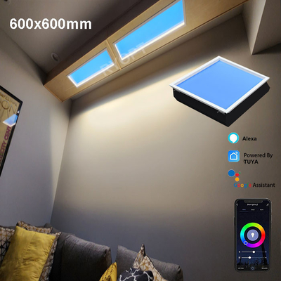 Panel sufitowy ze sztucznym niebieskim niebem Skylight 600x600 Możliwość przyciemniania Ultra Thin Dali 1V-10V