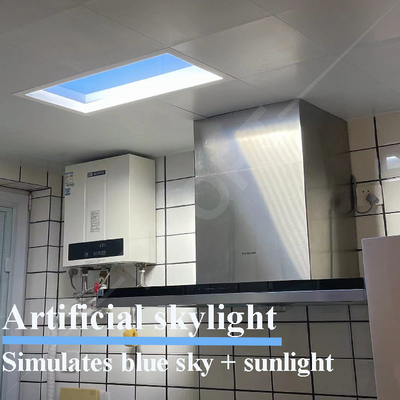 600 × 600 Sypialnia Fake Skylight LED, światła Tuya 6500K symulują światło słoneczne