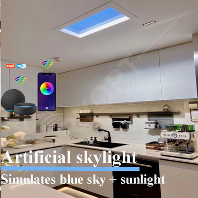 Rytm okołodobowy Faux Skylight 600x600 Sztuczne światło dzienne Chmury Wschód Słońca Zachód słońca