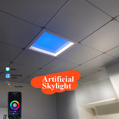 Światła sufitowe LED 5000LM symulują naturalne światło i niebieskie błękitne dla długotrwałego oświetlenia