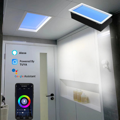 Rytm codzienny Sztuczne światło słoneczne Panel Dali Control LED Skylight Panel 600x1200