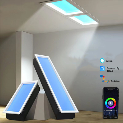 240W RGB+CCT LED Panel sufitowy Sztuczne oświetlenie dachowe z zaciemnianymi scenami kolorowymi za pośrednictwem aplikacji Tuya WiFi BT
