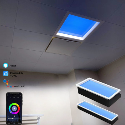 150W Smart Tuya Voice Control LED Skylight 2200K-7500K CCT Światło dobowe