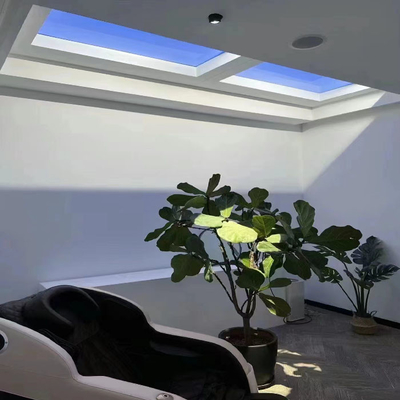 1200x600 Faux Window Light Panel Niebieskie niebo Światło rytm dobowy Naturalne światło słoneczne