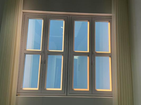 160W Jasność Inżynierowane inteligentne światło okienne Zmniejszalne, bez migotania, symulacja światła dziennego dla wnętrz bez okien